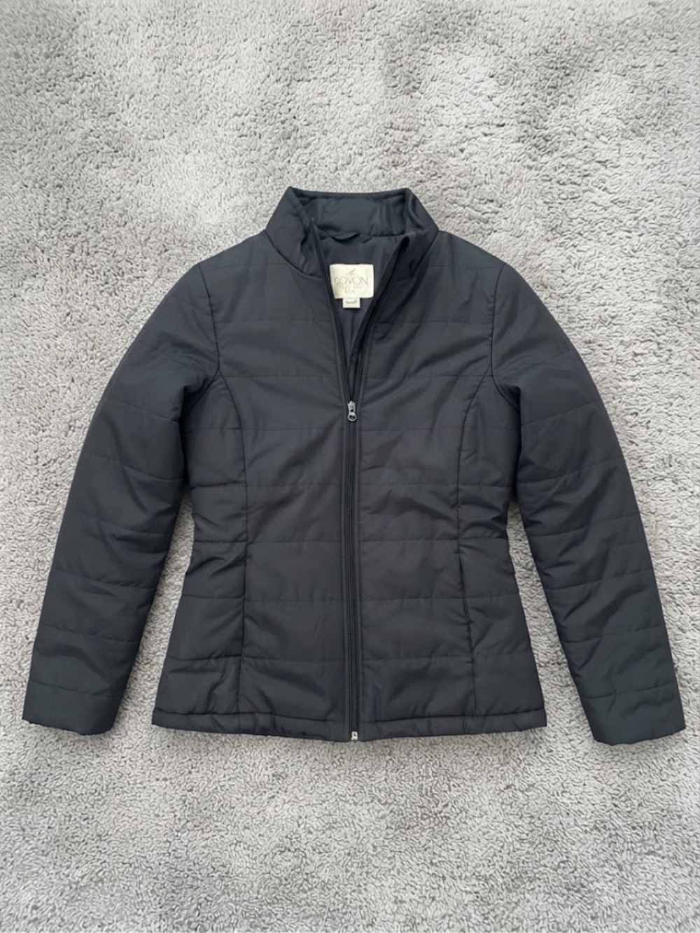 Faded Glory Black Quilted Puffer Jacket - Women's